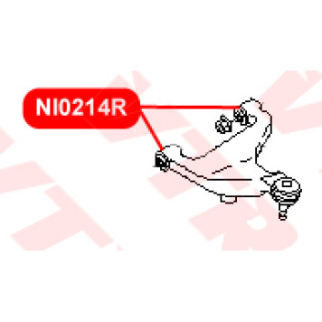 Сайлентблок верхнего рычага задней подвески, усиленный VTR NI0214R-1