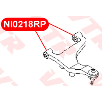 Сайлентблок полиуретановый верхнего рычага задней подвески VTR NI0218RP-1