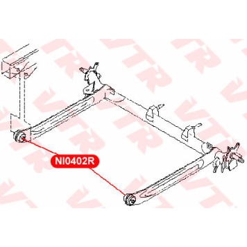 Сайлентблок балки задней подвески, передний VTR NI0402R-1