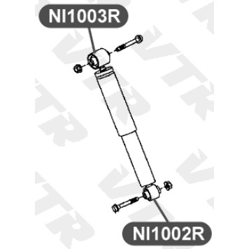 Втулка амортизатора задней подвески, нижняя VTR NI1002R-1