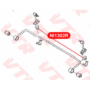 Втулка стабилизатора задней подвески, внутренняя VTR NI1302R-1