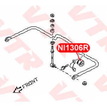 Втулка стабилизатора задней подвески, внутренняя VTR NI1306R-1
