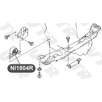 Сайлентблок передней подушки двигателя VTR NI1804R-1