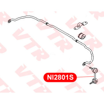 Тяга стабилизатора передней подвески, левая VTR NI2801S-1