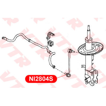 Тяга стабилизатора передней подвески, левая VTR NI2804S-1