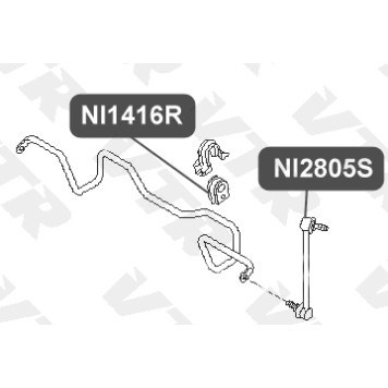 Тяга стабилизатора передней подвески, левая VTR NI2805S-1