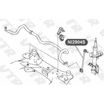 Тяга стабилизатора передней подвески, правая VTR NI2904S-1