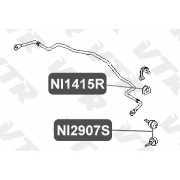 Тяга стабилизатора передней подвески, правая VTR NI2907S-1