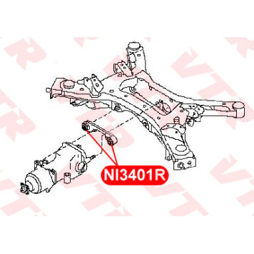 Сайлентблок кронштейна дифференциала VTR NI3401R-1