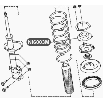 Опора переднего амортизатора VTR NI6003M-1