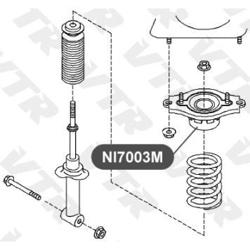 Опора заднего амортизатора VTR NI7003M-1