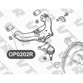 Сайлентблок нижнего рычага задней подвески VTR OP0202R-1