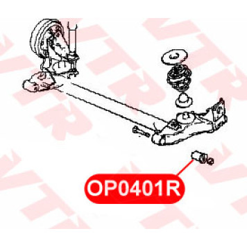Сайлентблок балки задней подвески VTR OP0401R-1