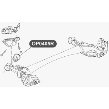 Сайлентблок балки задней подвески VTR OP0405R-1