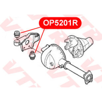 Сайлентблок подвески передней оси, правая VTR OP5201R-1