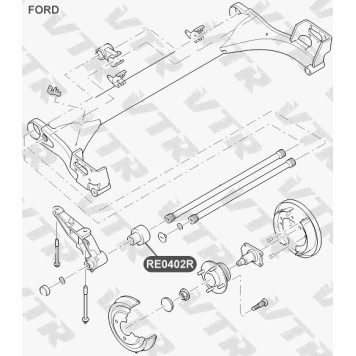 Cайлентблок балки задней подвески VTR RE0402R-1