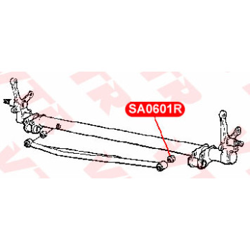 Сайлентблок поперечной тяги задней подвески, левый VTR SA0601R-1