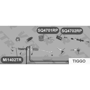 Сайлентблок полиуретановый рулевой рейки VTR SQ4702RP-1