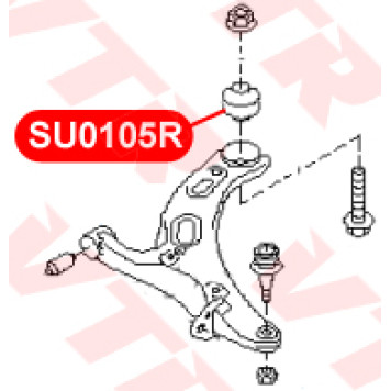 Сайлентблок рычага передней подвески, задний VTR SU0105R-1