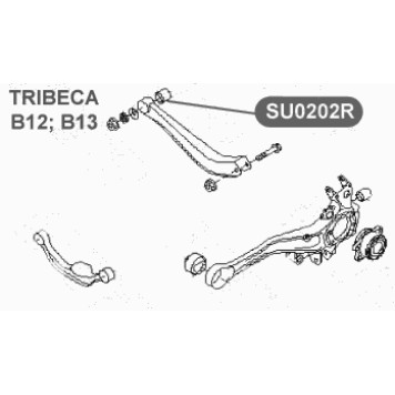 Сайлентблок поперечного рычага задней подвески VTR SU0202R-2