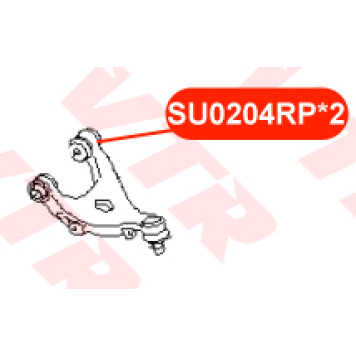 Сайлентблок полиуретановый верхнего рычага задней подвески VTR SU0204RP-2