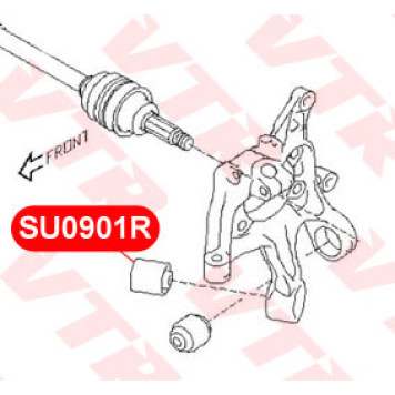 Сайлентблок цапфы задней подвески, нижний VTR SU0901R-1