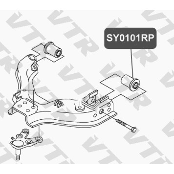 Сайлентблок полиуретановый нижнего рычага передней подвески, задний VTR SY0101RP-2