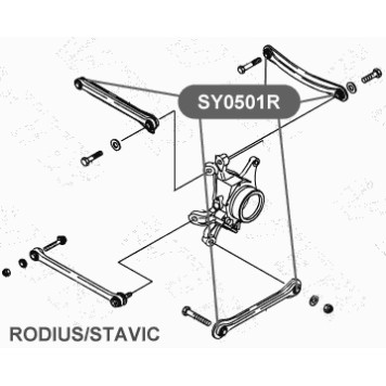 Сайлентблок тяги задней подвески VTR SY0501R-2