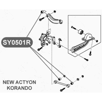 Сайлентблок тяги задней подвески VTR SY0501R-3