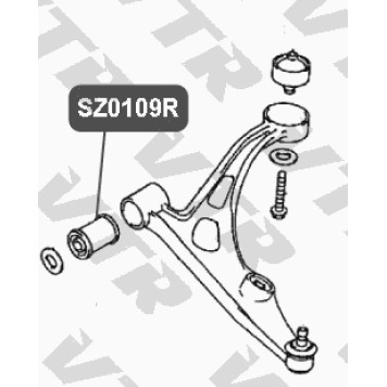 Сайлентблок рычага передней подвески, передний VTR SZ0109R-1