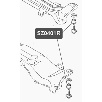 Сайлентблок балки задней подвески VTR SZ0401R-1