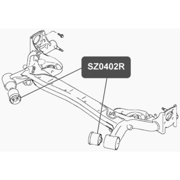 Cайлентблок балки задней подвески VTR SZ0402R-1