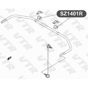 Втулка стабилизатора передней подвески VTR SZ1401R-1