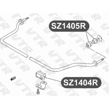 Втулка стабилизатора передней подвески, наружная VTR SZ1405R-1