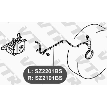 Датчик АБС задней подвески, правый VTR SZ2101BS-1