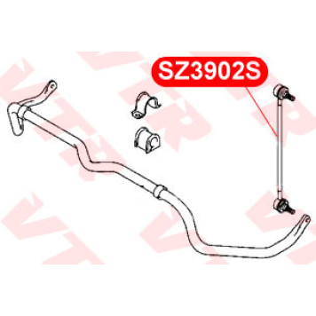 Тяга стабилизатора передней подвески VTR SZ3902S-1