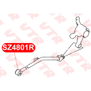 Сайлентблок полиуретановый продольного рычага задней подвески VTR SZ4801RP-1