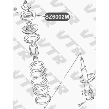 Опора переднего амортизатора VTR SZ6002M-1