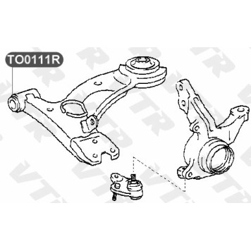 Сайлентблок нижнего рычага передней подвески, передний VTR TO0111R-1