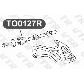 Сайлентблок верхнего рычага передней подвески VTR TO0127R-1