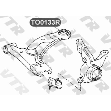 Сайлентблок полиуретановый нижнего рычага передней подвески, задний VTR TO0133RP-1