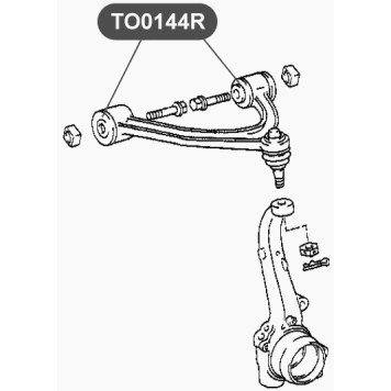 Сайлентблок верхнего рычага передней подвески (с 2-х сторон) VTR TO0144R-1