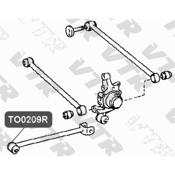 Сайлентблок продольного рычага задней подвески, передний VTR TO0209R-1