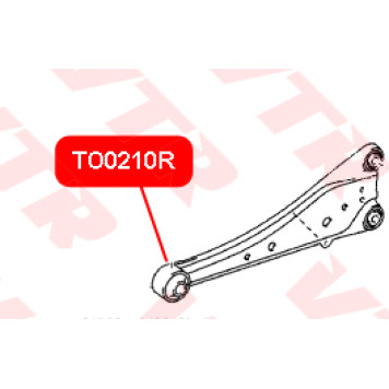 Сайлентблок продольного рычага задней подвески, передний VTR TO0210R-1