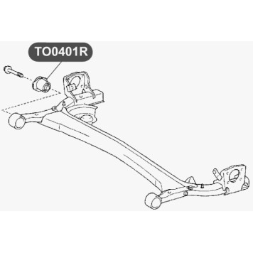 Сайлентблок балки задней подвески VTR TO0401R-1