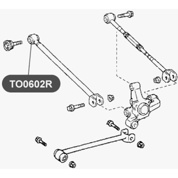 Сайлентблок поперечной тяги задней подвески VTR TO0602R-1