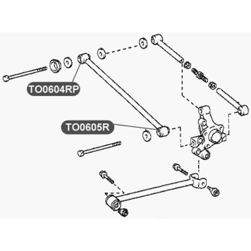 Сайлентблок плавающий поперечной тяги задней подвески VTR TO0605RB-1