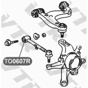 Сайлентблок полиуретановый поперечного рычага задней подвески VTR TO0607RP-1