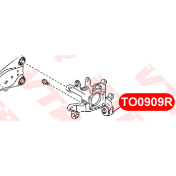 Сайлентблок цапфы задней подвески VTR TO0909R-1