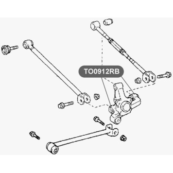 Сайлентблок плавающий цапфы задней подвески VTR TO0912RB-1